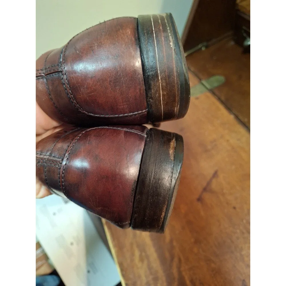 Tod's Men's Reddish Brown Leather Penny Loafer Driving Shoes 9.5 $895